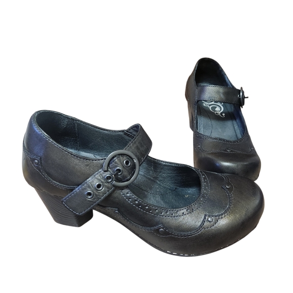 Dansko Shoes - 💐Dansko Nevin Mary Jane Pumps Leather Womens Size 41/ 10.5-11 Dark Pewter